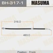 Шланг тормозной MASUMA BH-317-1/30043817 передний  RH