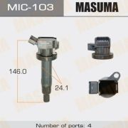 Катушка зажигания MASUMA  MIC103/TYDI1001E 1ZZFE, ZZT24#, ZZE124, ZCA2#