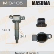 Катушка зажигания MASUMA, MIC105/TYDI3003E /2AZFE, ACV3#, ACV4#/90919-02266/90080-19023/90919-02243
