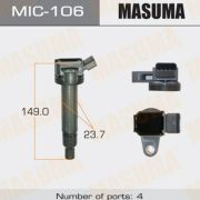 Катушка зажигания MASUMA  MIC106/TYDI0004E   2UZFE, UZJ100/200