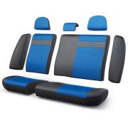 Чехлы на сиденья трансформеры задний ряд TRS-002G BK/BL.