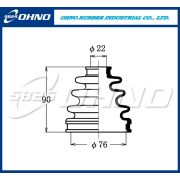 Пыльник привода OHNO 5-825 FB-2049/BD0111/MF-2049