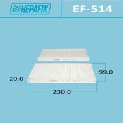 Фильтр салонный HEPAFIX  EF-514 /8-97170-804-0/MC-2014/CF-0801//AC-514/BRC1930 BIGHORN