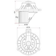 Мотор отопителя Ti-Guar TG-HBF010/NDP-1023 HYUNDAI SOLARIS 10-/KIA RIO 10- левый руль