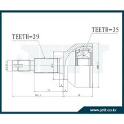 ШРУС внешний JETT V411311/NSJ10/0210-J1020/CO-3703   35*56*29