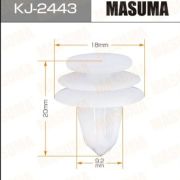 Клипса крепежная MASUMA KJ-2443