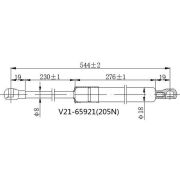 Амортизатор капота JETT V21-65921/V2165922  L/R  GRS200