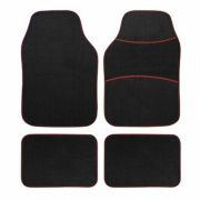 Коврики а/м CARFORT «MotoRed 3» резина/ковр., универсальные, к-т 4шт. Black