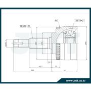 ШРУС внешний V41-1360 ABS/NS42372H/0210-C24A44   27*56*27