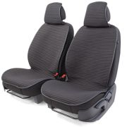 Накидки на передние сиденья «Car Performance», 2 шт., fiberflax CUS-1042 BK