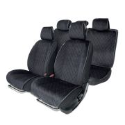Накидки на сиденья автомобиля «Autoprofi» (на весь салон), алькантара ALC-1110 BK/BK