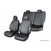 Чехлы на сиденья Honda Fit Shuttle, 2011-2015, экокожа черная Hon6-2K