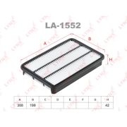 Фильтр воздушный LYNXauto  LA-1552/AFAI286/A-523/A1513