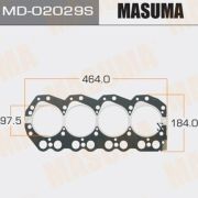Прокладка Головки блока MASUMA, MD02029S/EG9051 BD30,TD27T, пятислойная (металл-эластомер)
