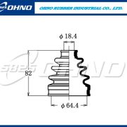 Пыльник привода  OHNO 5-825 FB2140/FB2072/FB2081/FB2107