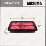 Воздушный фильтрMASUMA  MFA578/A-455
