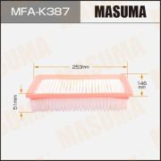 Воздушный фильтр MASUMA MFAK387/ LHD KIA RIO, HYUNDAI SOLARIS / GAMMA
