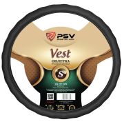 Оплетка на руль PSV VEST (EXTRA) Fiber (Черный) S, экокожа