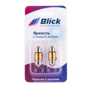 Лампа светодиодная Blick C5W-SJ-3030-28mm Белый 12V 2шт