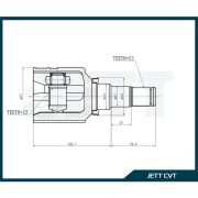 ШРУС внутренний JETT V40-9017/01112NZFE