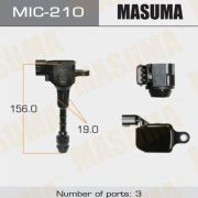 Катушка зажигания MASUMA MIC210/SPL1111/KD9120   FX35, FUGA / VQ25DET, VQ35DE