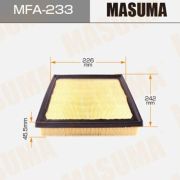 Воздушный фильтр MASUMA MFA-233/A-1044/LA-907