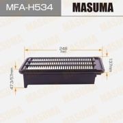 Воздушный фильтр MASUMA  MFAH534/A-8013V  HONDA CR-V / RW1 Пропитка