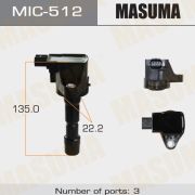 Катушка зажигания MASUMA MIC512/IGC613A/GN1054712B1/MICH3036/IC0305