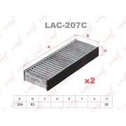Фильтр салона угольный (2шт) LYNXauto LAC207C/AC-202