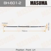 Шланг тормозной MASUMA  front BH601-2  ZVW30 LH