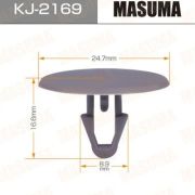 Клипса крепежная MASUMA KJ-92169 салонная серая