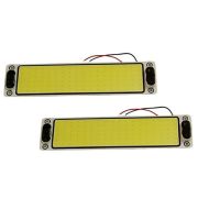 Лампа-плафон салона COB 12V 16W (к-т 2 шт) белый свет, 24,5*5,9*1см COB-16W