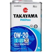 Моторное масло TAKAYAMA PAOtec 0W20 GF-6A SP синтетика 1л (металл)
