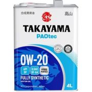 Моторное масло TAKAYAMA PAOtec 0W20 GF-6A SP синтетика 4л (металл)