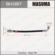 Шланг тормозной MASUMA T- /rear/ RH BH097/31043507/90947-02614  Prado ##J9#, Land Cruiser ##J8#