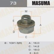 Болт маслосливной A/T MASUMA (с шайбой) Toyota, Mitsubishi, Suzuki
