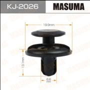 Клипса крепежная MASUMA KJ-2026