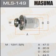 Гайка MASUMA 12x1.5мм, L=47мм, под ключ=21мм, с шайбой D=30мм / Toyota, Lexus, Mitsubishi, Honda