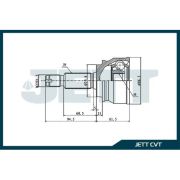 ШРУС внешний JETT V41-9118/0410CY34