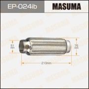 Гофра глушителя MASUMA, усиленная, 3-х слойная, innerbraid, 51x210