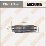 Гофра глушителя MASUMA, 3-х слойная, wiremesh, interlock, 50х230