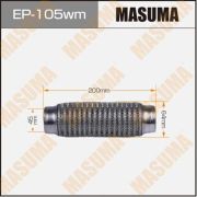 Гофра глушителя MASUMA, 3-х слойная, wiremesh, interlock, 45х200