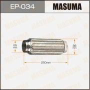 Гофра глушителя MASUMA, 2-х слойная, 65x250