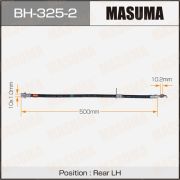 Шланг тормозной MASUMA T- /rear/ BH325-2/ 31044527  CV30, ##V32, CV40, SV41 LH