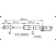 Амортизатор багажника V21-60002/90450-JG00A  RH  X-Trail 07-15