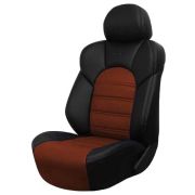 Авточехлы ДИНАС  DRIVE, к/з (черный/шоколад)