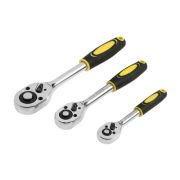 Набор воротков с трещоткой ТУНДРА, CrV, 1/2-3/8-1/4