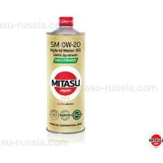 Масло моторное MITASU MOLY-TRIMER SM 0W20 ILSAC GF-4 HYBRID для бенз. двиг. синтет. MJM02 1литр