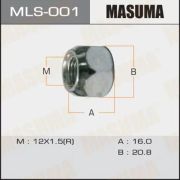 Гайка MASUMA 12x1.5мм, L=16мм, под ключ=21мм, сквозная / Toyota, Lexus, Mitsubishi, Honda