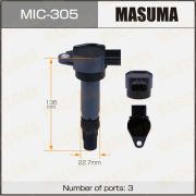 Катушка зажигания MASUMA, MIC305/SPL1179/KD9134/ MN195616  COLT, COLT PLUS / 3A91, 4A90. 4A91